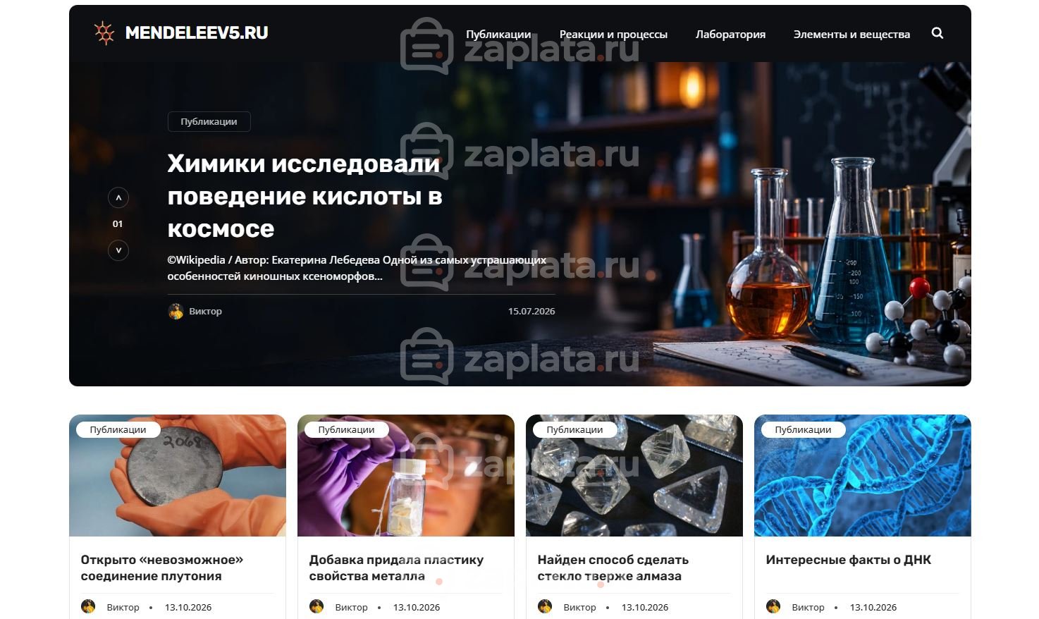 Блог по химии