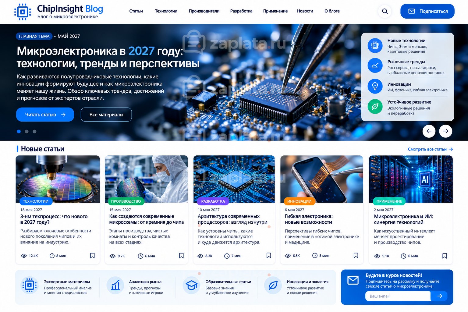 Новостной блог про Микроэлектроннику