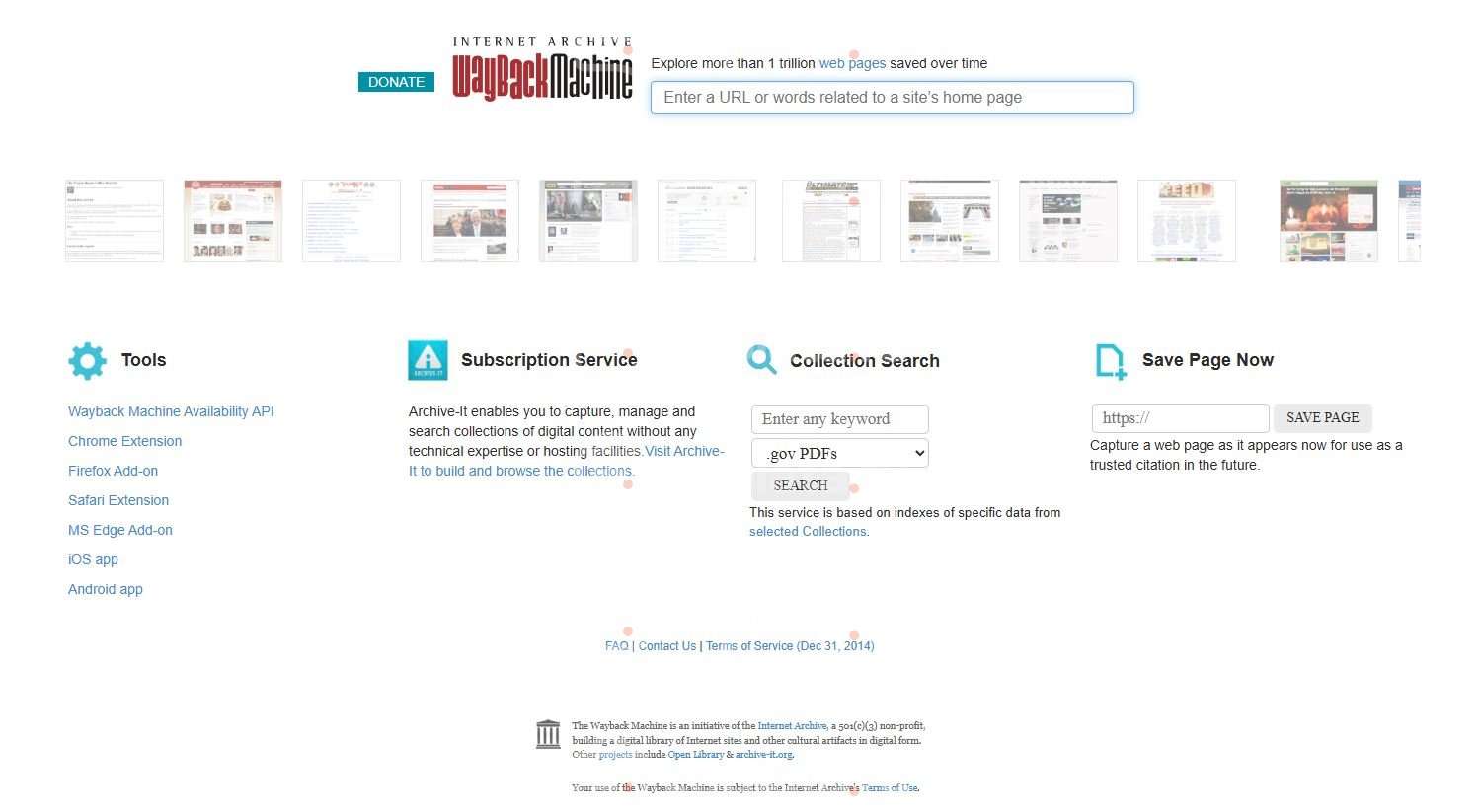 Ленты Wpgrabber для сайта Web.archive.org