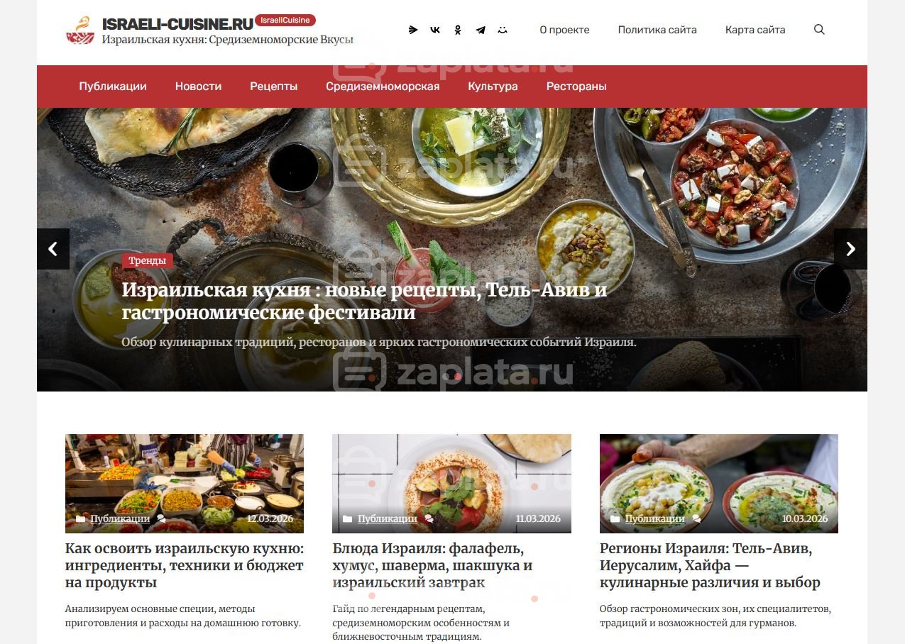Блог об израильской кухне
