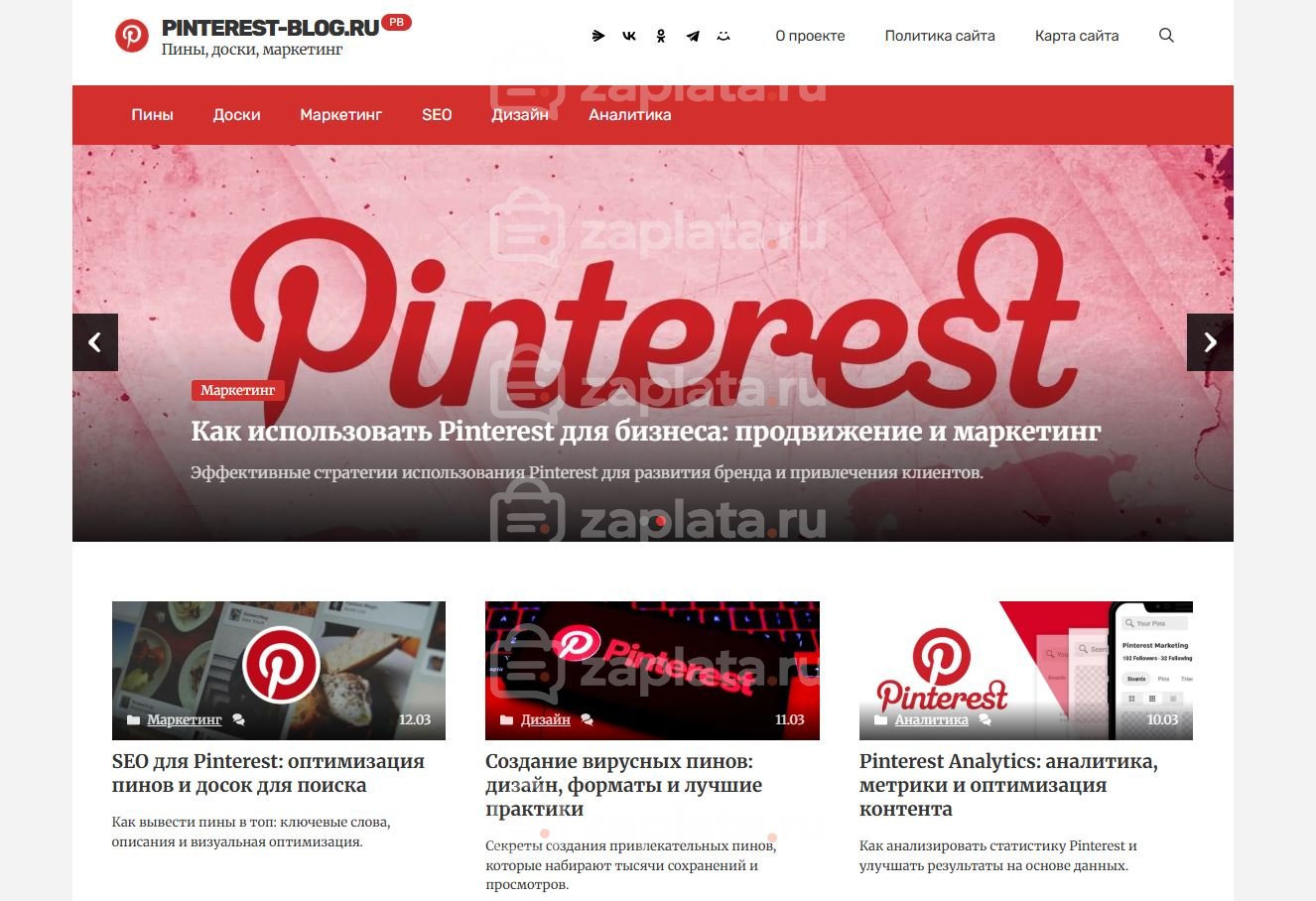 Блог о pinterest