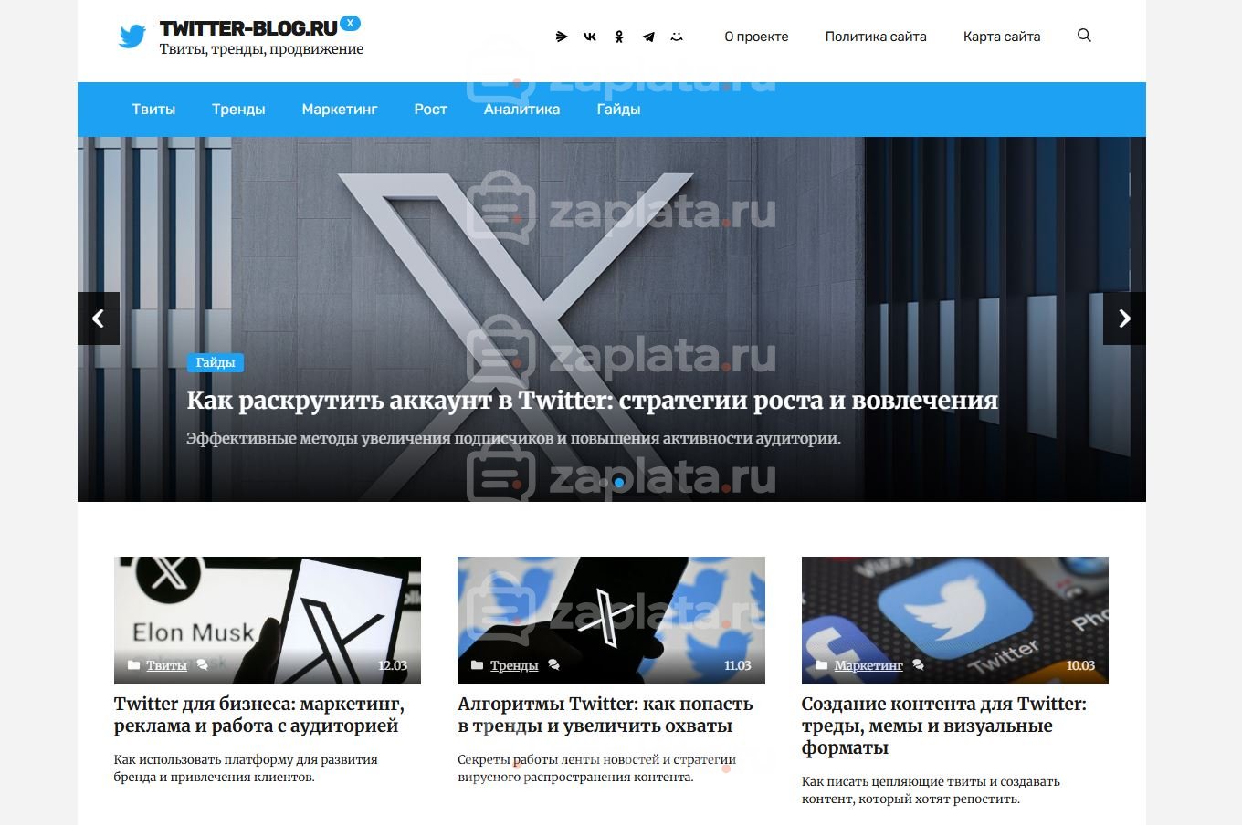 Блог о twitter