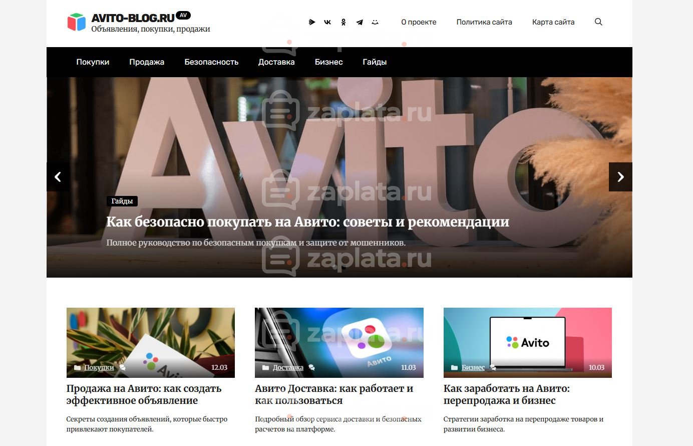 Блог об Авито