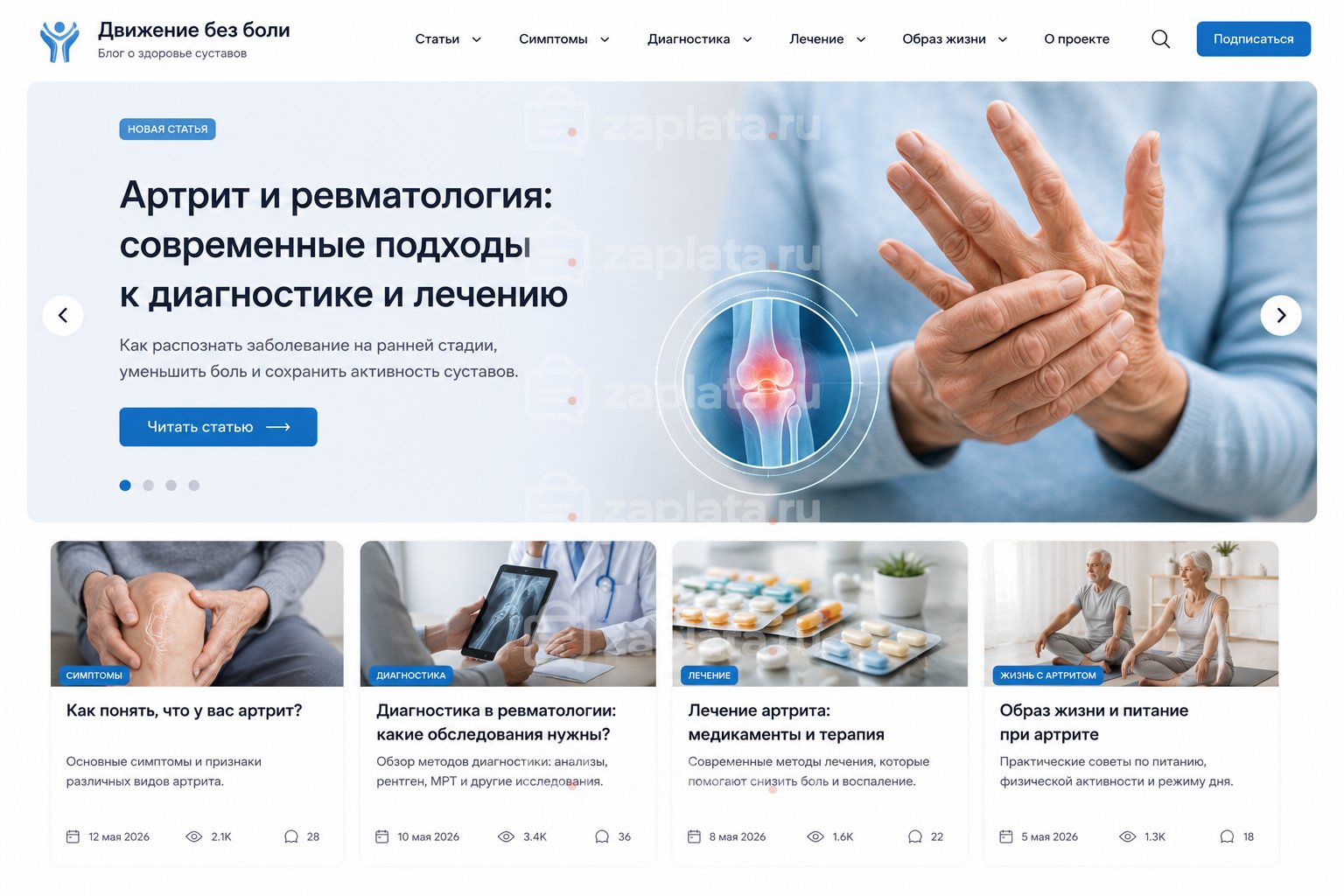 Блог об артрите и ревматологии
