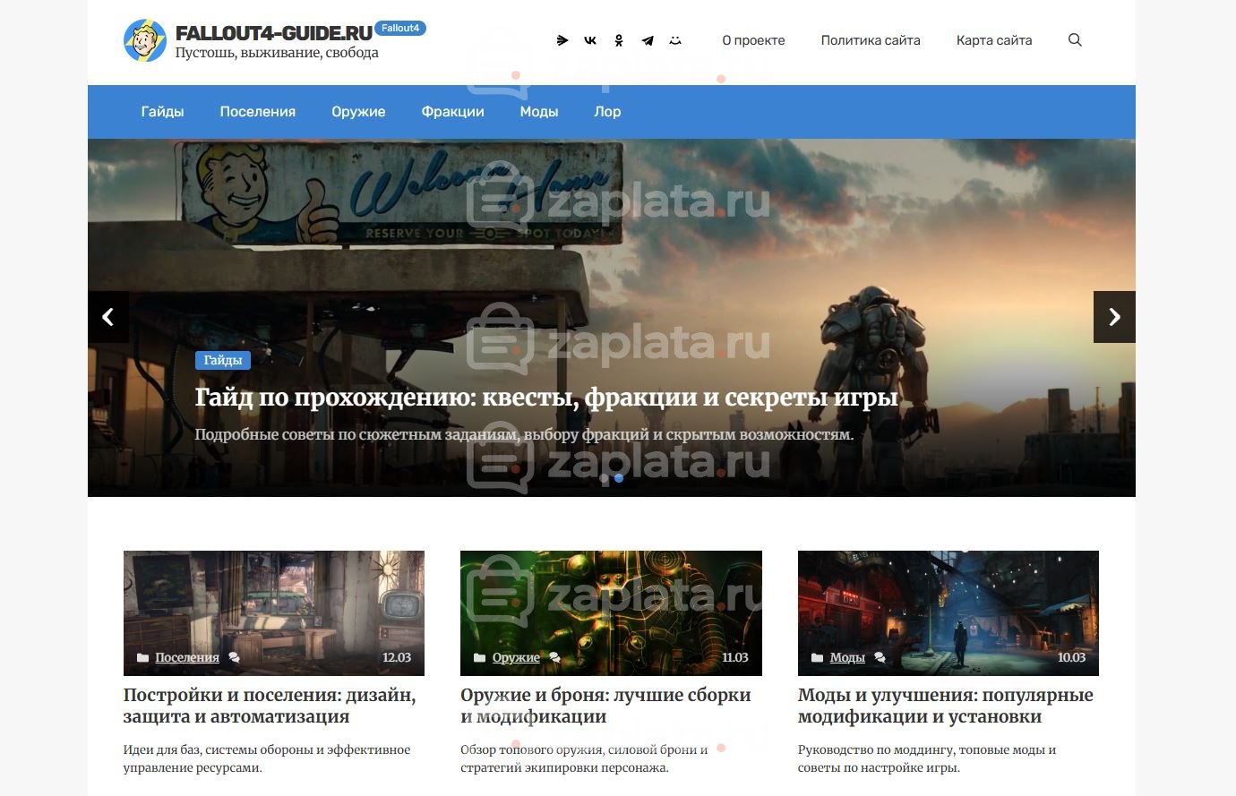 Блог по игре Fallout 4