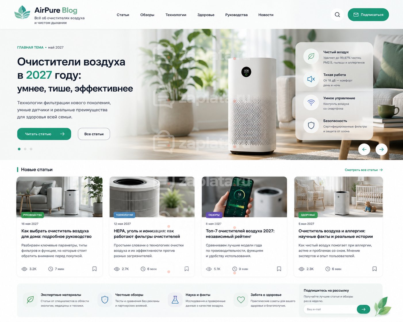 Блог об очистителях воздуха